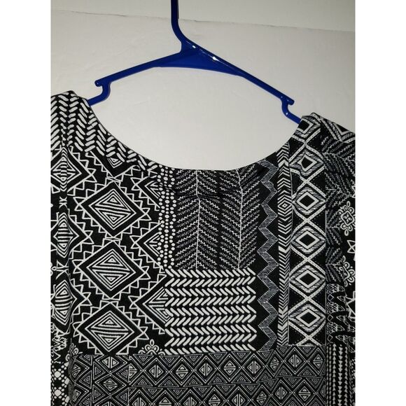 A Robert Louis Women's Top Tunic Bandana Print Boho Artsy Career Evening XL NWT - Picture 7 of 9